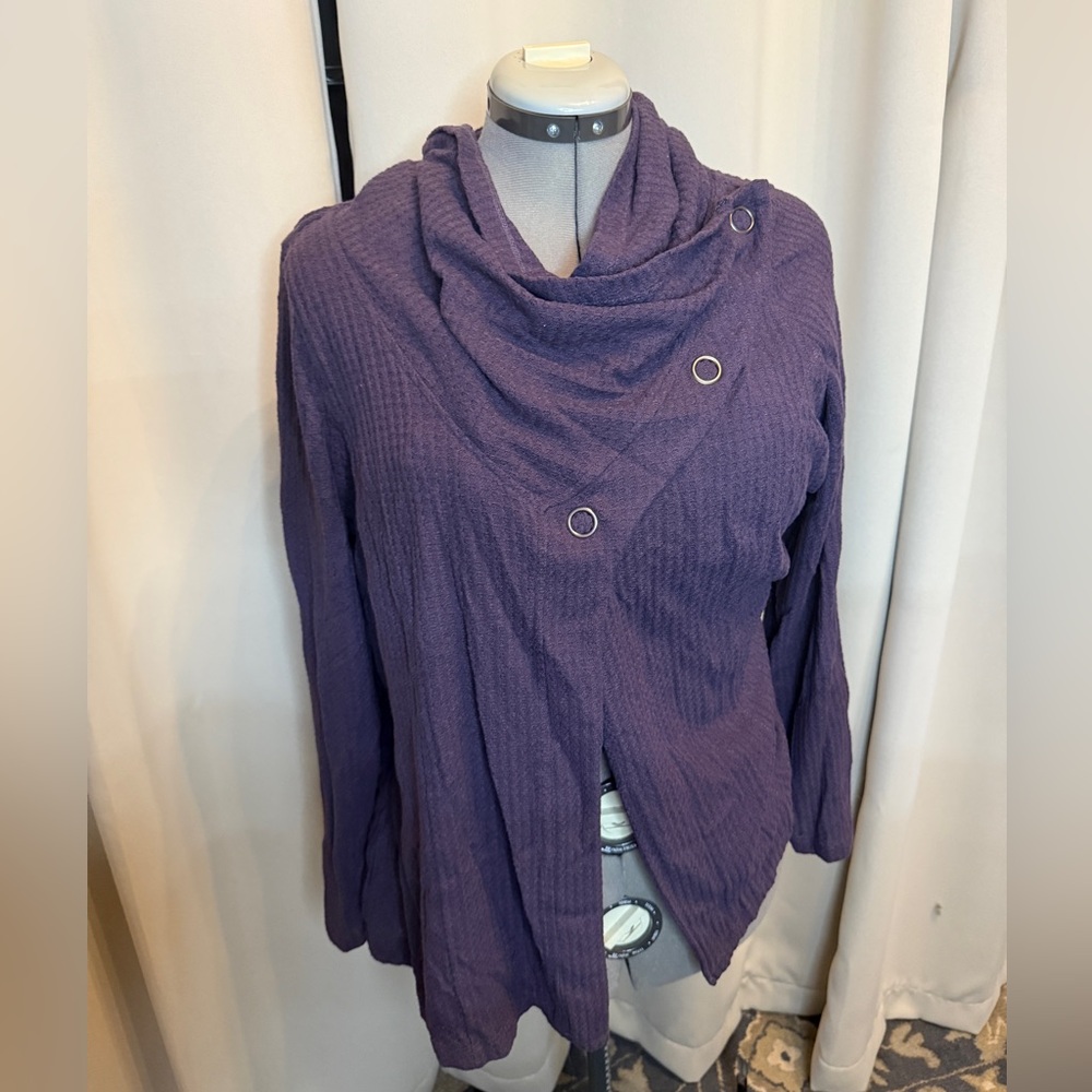 Maurices Deep Purple Button Wrap